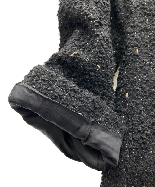 journal standard L'essage（ジャーナルスタンダード レサージュ）journal standard L'essage (ジャーナルスタンダード レサージュ) MANTECO GIOLICA スタンドショートコート ブラック サイズ:SIZEFREEの古着・服飾アイテム