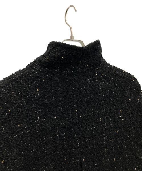 journal standard L'essage（ジャーナルスタンダード レサージュ）journal standard L'essage (ジャーナルスタンダード レサージュ) MANTECO GIOLICA スタンドショートコート ブラック サイズ:SIZEFREEの古着・服飾アイテム