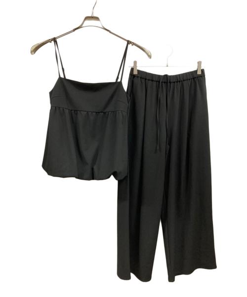 Spick and Span（スピック＆スパン）Spick and Span (スピック＆スパン) ギャザーキャミソールセットパンツ ブラック サイズ:38の古着・服飾アイテム