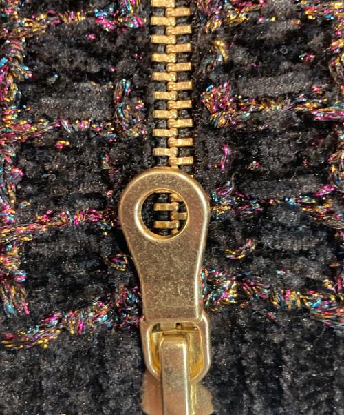 Diagram（ダイアグラム）Diagram (ダイアグラム) ツイード ニット キャミ ブラック サイズ:36 未使用品の古着・服飾アイテム