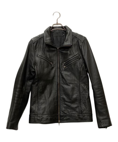 FUGA（フーガ）FUGA (フーガ) レザーライダースジャケット ブラック サイズ:46の古着・服飾アイテム