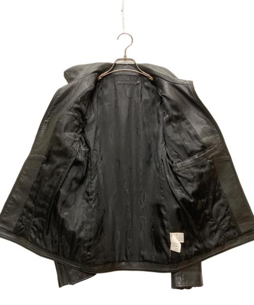 FUGA（フーガ）FUGA (フーガ) レザーライダースジャケット ブラック サイズ:46の古着・服飾アイテム