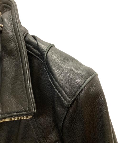 FUGA（フーガ）FUGA (フーガ) レザーライダースジャケット ブラック サイズ:46の古着・服飾アイテム