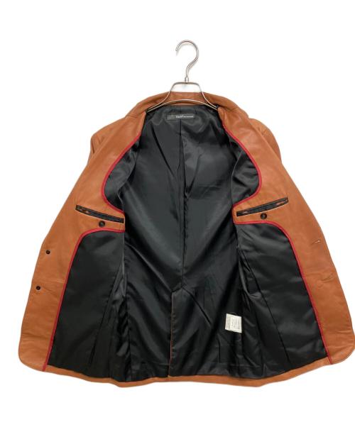 Haruf（ハルフ）Haruf (ハルフ) ラムレザーテーラードジャケット ブラウン サイズ:Ｓの古着・服飾アイテム
