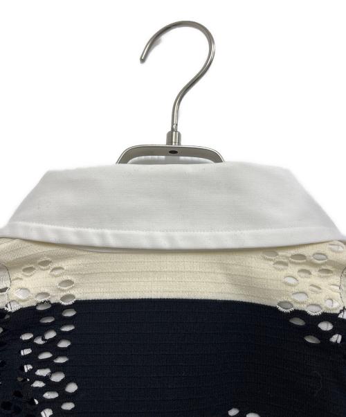 Vivienne Westwood RED LABEL（ヴィヴィアンウエストウッドレッドレーベル）Vivienne Westwood RED LABEL (ヴィヴィアンウエストウッドレッドレーベル) ドットORB ラグビーシャツ アイボリー×ブラック サイズ:00の古着・服飾アイテム