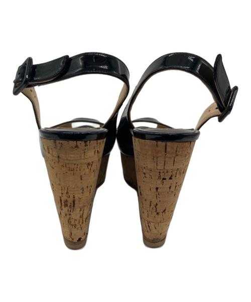 Christian Louboutin（クリスチャン・ルブタン）Christian Louboutin (クリスチャン・ルブタン) Christian Louboutin ウェッジソールサンダル ブラック サイズ:35の古着・服飾アイテム
