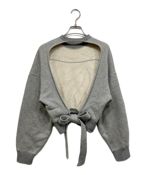 Little suzie（リトルスージー）little Suzie (リトルスージー) ロングタイバックオープンスウェット グレー サイズ:ONE SIZEの古着・服飾アイテム