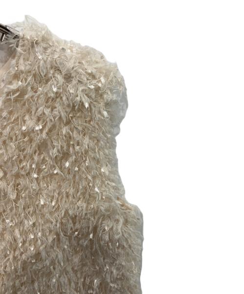 CADUNE（カデュネ）CADUNE (カデュネ) ふわふわトップスベスト アイボリー サイズ:36の古着・服飾アイテム
