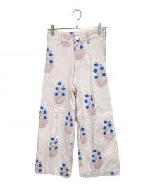 SZ Blockprints×Ron Herman（エスゼットブロックプリント×ロンハーマン）の古着「ストライプパンツ」｜ラベンダー