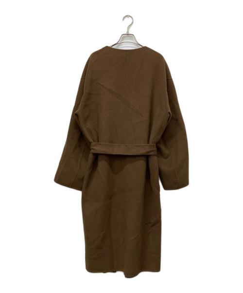 6(ROKU) BEAUTY&YOUTH（ロク ビューティーアンドユース）6(ROKU) BEAUTY&YOUTH (ロク ビューティーアンドユース) REVER SEWING GOWN COAT ブラウン サイズ:38の古着・服飾アイテム