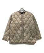 TAIONタイオン）の古着「Spick別注キルティングブルゾン」｜ベージュ