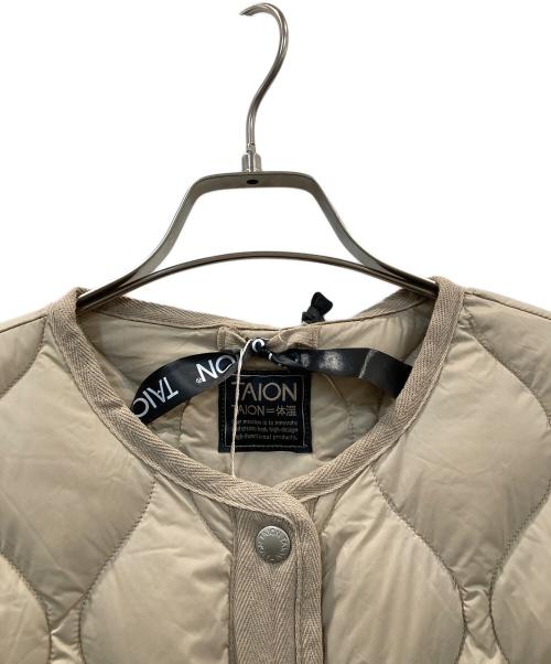 TAION（タイオン）TAION (タイオン) Spick別注キルティングブルゾン ベージュ サイズ:F 未使用品の古着・服飾アイテム