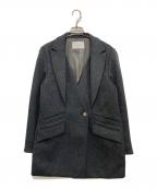 A + TOKYOエープラス トウキョウ）の古着「テクニカルレイヤードジャケットショートコート　252654001」｜チャコールグレー