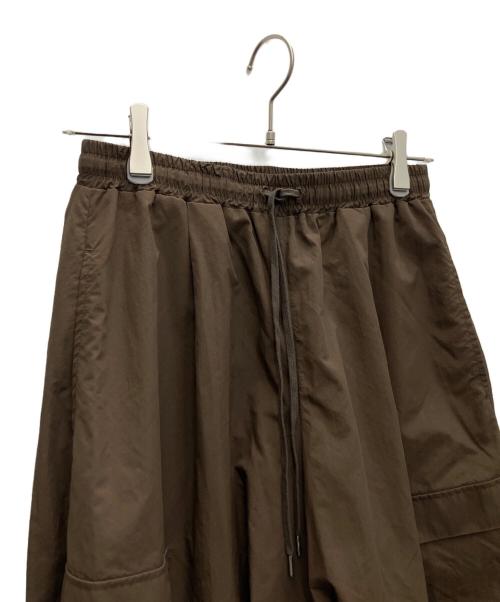 Snidel（スナイデル）Snidel (スナイデル) ワイドデザインパンツ ブラウン サイズ:SIZE1の古着・服飾アイテム