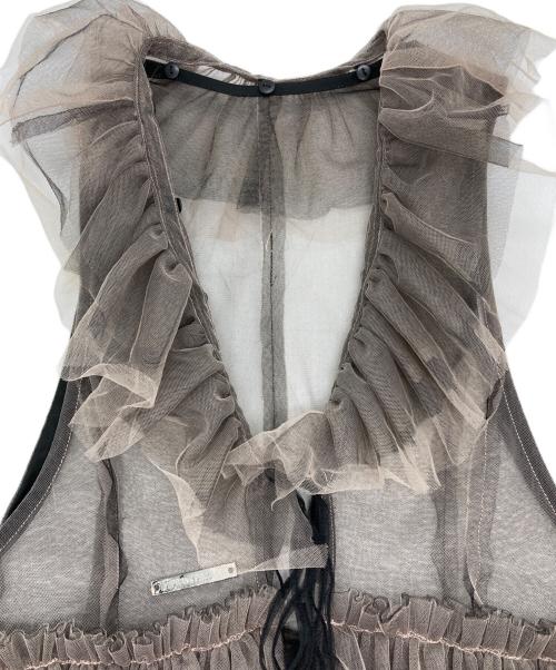 PRANK PROJECT（プランクプロジェクト）PRANK PROJECT (プランクプロジェクト) フリルチュールベスト ブラウン サイズ:FREEの古着・服飾アイテム