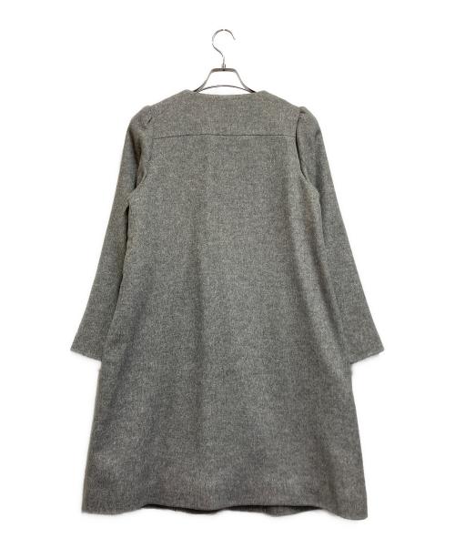 franche lippee black（フランシュリッペブラック）franche lippee black (フランシュリッペブラック) スカラップボタンコート グレー サイズ:Mの古着・服飾アイテム