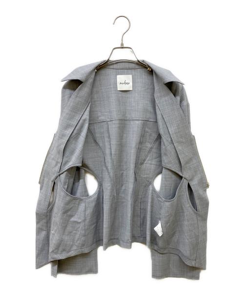 mukasa（ムカサ）mukasa (ムカサ) デザインジャケット グレー サイズ:Fの古着・服飾アイテム