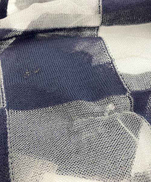 HARUNOBUMURATA（ハルノブ ムラタ）HARUNOBUMURATA (ハルノブ ムラタ) JACQUARD PLAID SLEEVELESS LONG DRESS ネイビー サイズ:SIZE 36の古着・服飾アイテム