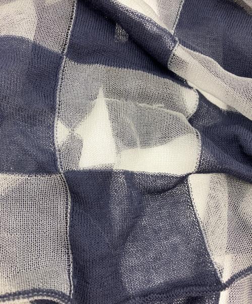 HARUNOBUMURATA（ハルノブ ムラタ）HARUNOBUMURATA (ハルノブ ムラタ) JACQUARD PLAID SLEEVELESS LONG DRESS ネイビー サイズ:SIZE 36の古着・服飾アイテム