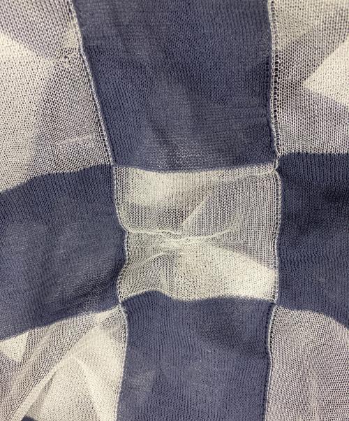 HARUNOBUMURATA（ハルノブ ムラタ）HARUNOBUMURATA (ハルノブ ムラタ) JACQUARD PLAID SLEEVELESS LONG DRESS ネイビー サイズ:SIZE 36の古着・服飾アイテム