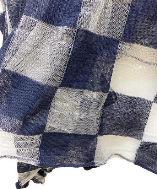 HARUNOBUMURATA（ハルノブ ムラタ）HARUNOBUMURATA (ハルノブ ムラタ) JACQUARD PLAID SLEEVELESS LONG DRESS ネイビー サイズ:SIZE 36の古着・服飾アイテム