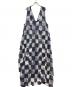 HARUNOBUMURATA (ハルノブ ムラタ) JACQUARD PLAID SLEEVELESS LONG DRESS ネイビー サイズ:SIZE 36：27000円