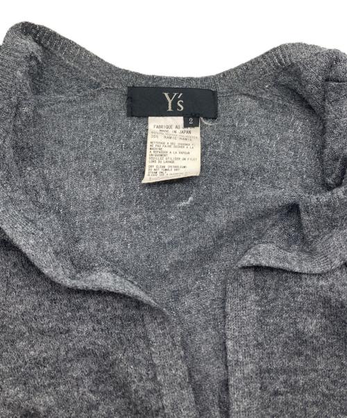 Y's（ワイズ）Y's (ワイズ) リネン混カーディガン グレー サイズ:2の古着・服飾アイテム