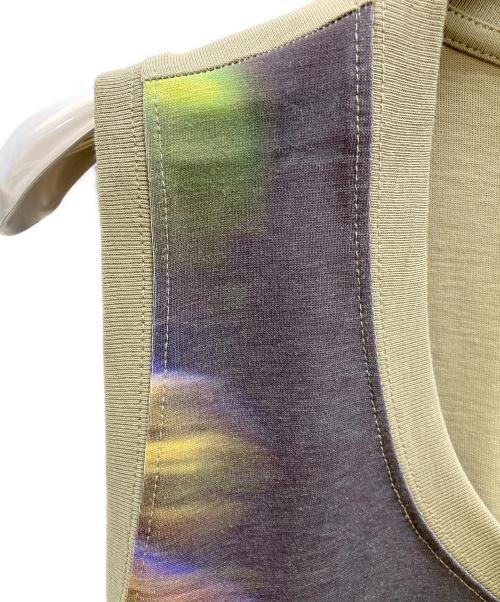 DRIES VAN NOTEN（ドリスヴァンノッテン）DRIES VAN NOTEN (ドリスヴァンノッテン) Printed Jersey Tank Top オリーブ サイズ:Sの古着・服飾アイテム