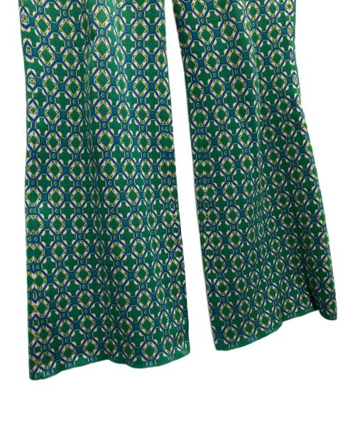 CABAN（キャバン）CABaN (キャバン) クロスタイルジャカード ニットパンツ グリーン サイズ:Mの古着・服飾アイテム