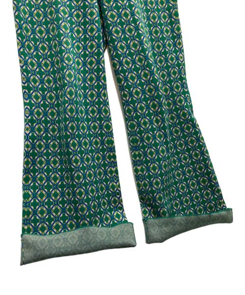 CABAN（キャバン）CABaN (キャバン) クロスタイルジャカード ニットパンツ グリーン サイズ:Mの古着・服飾アイテム