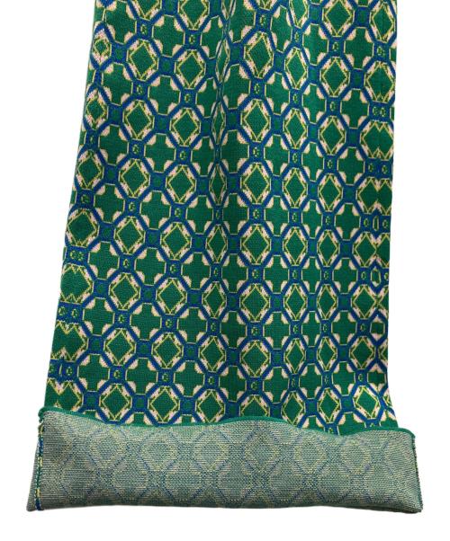 CABAN（キャバン）CABaN (キャバン) クロスタイルジャカード ニットパンツ グリーン サイズ:Mの古着・服飾アイテム