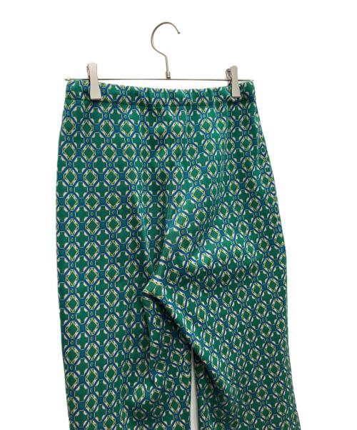 CABAN（キャバン）CABaN (キャバン) クロスタイルジャカード ニットパンツ グリーン サイズ:Mの古着・服飾アイテム