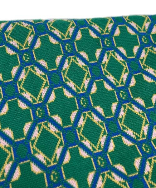 CABAN（キャバン）CABaN (キャバン) クロスタイルジャカード ニットパンツ グリーン サイズ:Mの古着・服飾アイテム