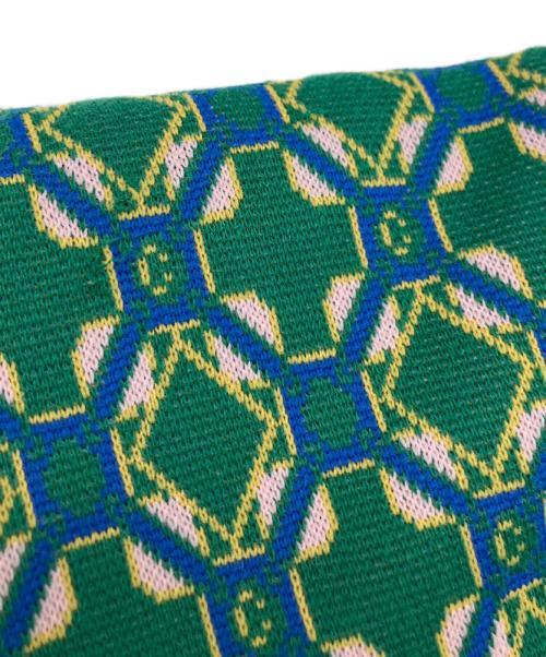 CABAN（キャバン）CABaN (キャバン) クロスタイルジャカード ニットパンツ グリーン サイズ:Mの古着・服飾アイテム