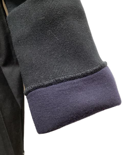 sacai（サカイ）sacai (サカイ) Sponge Sweat x Cotton Poplin Pullover ブラック サイズ:2の古着・服飾アイテム