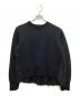 sacai（サカイ）の古着「Sponge Sweat x Cotton Poplin Pullover」｜ブラック
