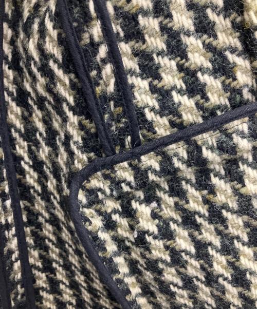 MARNI（マルニ）MARNI (マルニ) 千鳥柄ウールジャケット ブラック×オリーブ サイズ:SIZE40の古着・服飾アイテム