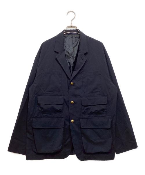BEAMS（ビームス）BEAMS (ビームス) 3ステップポケットブレザージャケット ネイビー サイズ:Mの古着・服飾アイテム