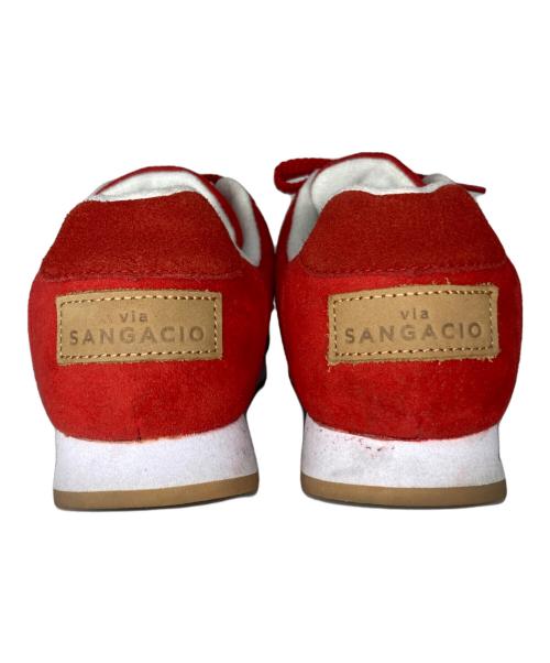 Sangacio（サンガッチョ）Sangacio (サンガッチョ) にゅーず スニーカー レッド サイズ:24㎝の古着・服飾アイテム