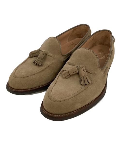 Crockett & Jones（クロケット＆ジョーンズ）Crockett & Jones (クロケット＆ジョーンズ) タッセルローファー ベージュ サイズ:7の古着・服飾アイテム