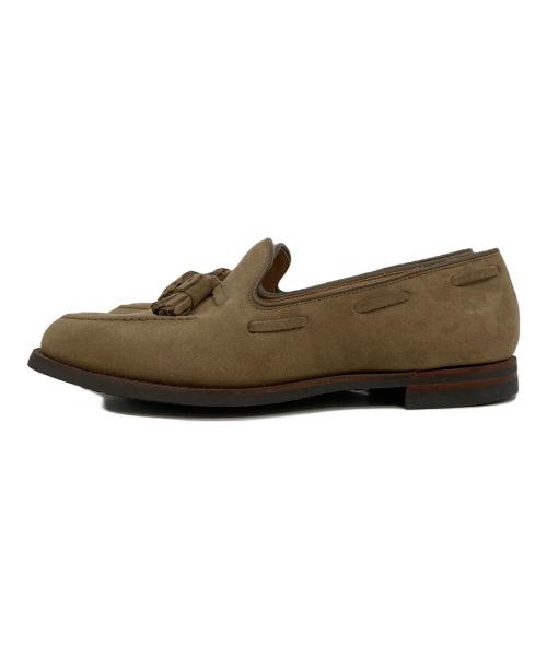 Crockett & Jones（クロケット＆ジョーンズ）Crockett & Jones (クロケット＆ジョーンズ) タッセルローファー ベージュ サイズ:7の古着・服飾アイテム