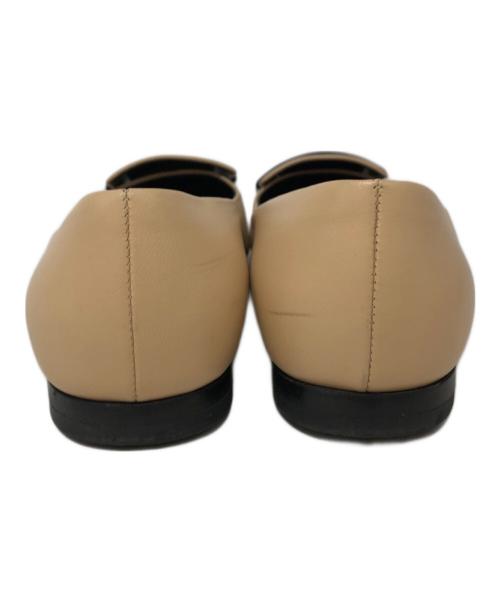 sergio rossi（セルジオロッシ）sergio rossi (セルジオロッシ) SR1 バレリーナ フラット パンプス ベージュ サイズ:SIZE 35の古着・服飾アイテム