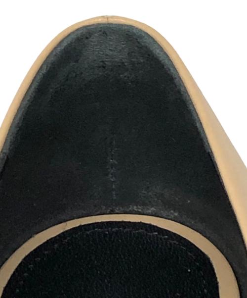 sergio rossi（セルジオロッシ）sergio rossi (セルジオロッシ) SR1 バレリーナ フラット パンプス ベージュ サイズ:SIZE 35の古着・服飾アイテム