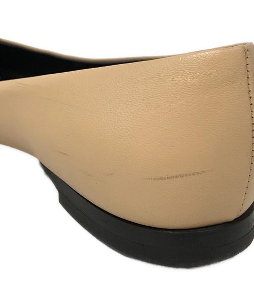 sergio rossi（セルジオロッシ）sergio rossi (セルジオロッシ) SR1 バレリーナ フラット パンプス ベージュ サイズ:SIZE 35の古着・服飾アイテム