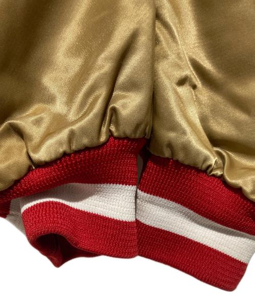 Chalk Line（チョークライン）Chalk Line (チョークライン) NFL 49ers ナイロンスタジャン ゴールド サイズ:Ｌの古着・服飾アイテム