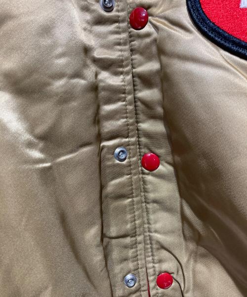 Chalk Line（チョークライン）Chalk Line (チョークライン) NFL 49ers ナイロンスタジャン ゴールド サイズ:Ｌの古着・服飾アイテム