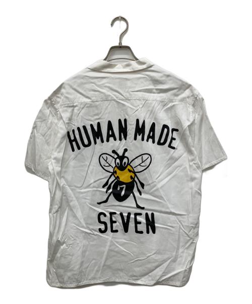 HUMAN MADE（ヒューマンメイド）HUMAN MADE (ヒューマンメイド) STUDIO SEVEN (スタジオセブン) オープンカラーシャツ ホワイト サイズ:Mの古着・服飾アイテム