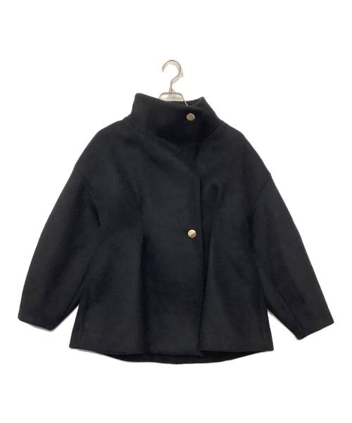 Loulou Willoughby（ルルウィルビー）Loulou Willoughby (ルルウィルビー) シャルムビーバースタンドコート ブラック サイズ:2の古着・服飾アイテム