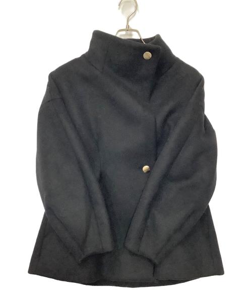 Loulou Willoughby（ルルウィルビー）Loulou Willoughby (ルルウィルビー) シャルムビーバースタンドコート ブラック サイズ:2の古着・服飾アイテム