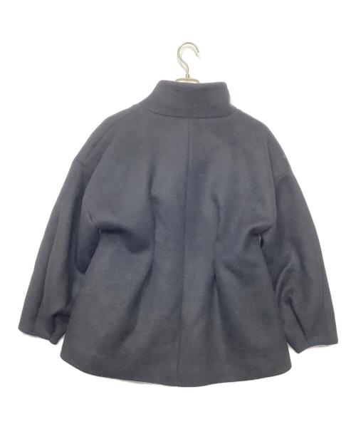 Loulou Willoughby（ルルウィルビー）Loulou Willoughby (ルルウィルビー) シャルムビーバースタンドコート ブラック サイズ:2の古着・服飾アイテム